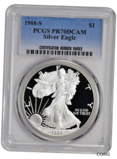 ڶ/ʼݾڽա ƥ    [̵] 1988-S American Silver Eagle Proof - PCGS PR70 DCAM