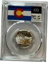 yɔi/iۏ؏tz AeB[NRC RC   [] 2006-S SILVER COLORADO STATE FLAG PROOF QUARTER PCGS PR70DCAM