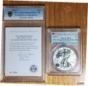 yɔi/iۏ؏tz AeB[NRC  2019-S PCGS PR70 FDOI First Day of Issue ENHANCED REVERSE PROOF SILVER EAGLE CoA [] #sot-wr-012377-2453