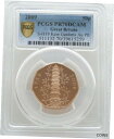 【極美品/品質保証書付】 アンティークコイン 金貨 2009 Royal Mint Kew Gardens Piedfort 50p Gold Proof Coin PCGS PR70 DCAM Issue 40 [送料無料] #gct-wr-012377-2484