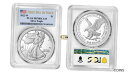 yɔi/iۏ؏tz AeB[NRC RC   [] 2022 W $1 Proof Silver Eagle PCGS PR70 DCAM First Day of Issue Flag Label 1A