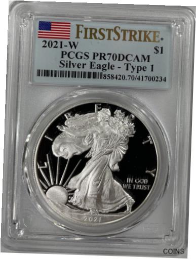 yɔi/iۏ؏tz AeB[NRC RC   [] 2021-W First Strike Silver Eagle type 1 PCGS PR70DCAM Proof