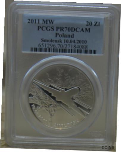  アンティークコイン 硬貨 POLAND 2011 MW 20 ZLOTYCH PCGS PR 70 SMOLENSK 10.04.2010  #oot-wr-012377-4131