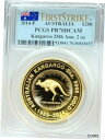 2014 オーストラリア ゴールド 200 ドル カンガルー PCGS PR 70 DCAM のみ 250 鋳造 2 オンス2014 AUSTRALIA GOL...