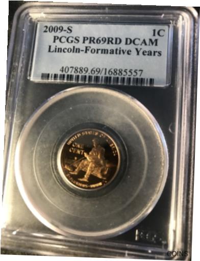  アンティークコイン コイン 金貨 銀貨  2009-S PCGS PR69RD DCAM Cent Penny 1c Lincoln - Formative Years on log rare key