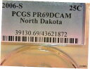 ڶ/ʼݾڽա ƥ    [̵] -U.S. 2006-S N.DAKOTA STATE CLAD PR69DCAM QUAR. KM# 385