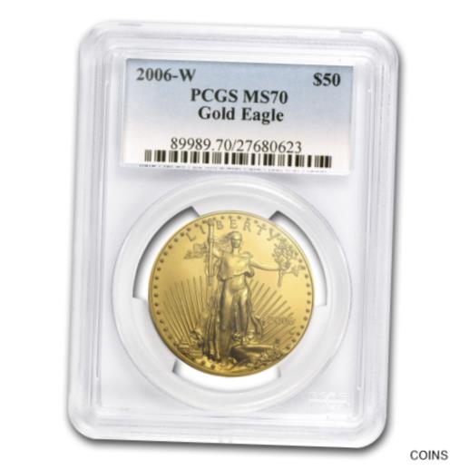 【極美品/品質保証書付】 アンティークコイン 金貨 2006-W 1 oz Burnished Gold Eagle MS-70 PCGS - SKU#29051 [送料無料] #got-wr-012379-2094