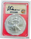 2020-(P) $1 シルバー イーグル PCGS MS70 緊急発行 FDI Artis Gilmore ブラック インク2020-(P) $1 Silver Eagle PCGS MS70 Emergency Issue FDI Artis Gilmore Black Ink(3)