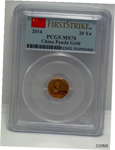 yɔi/iۏ؏tz AeB[NRC RC   [] 2014 China Panda Gold First Strike 20 Yuan PCGS MS70