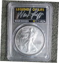 2021 PCGS MS 70 タイプ 2 シルバー イーグル ドル、野球界のレジェンド ウェイド ボッグス サイン入り2021 PCGS MS 70 Type 2 Silver Eagle Dollar, Baseball Legend Wade Boggs Signed