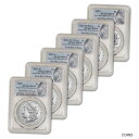 【極美品/品質保証書付】 アンティークコイン 銀貨 2021 US Six Coin Morgan and Peace Silver Dollar Set - PCGS MS70 First Day Issue [送料無料] #sct-wr-012379-343