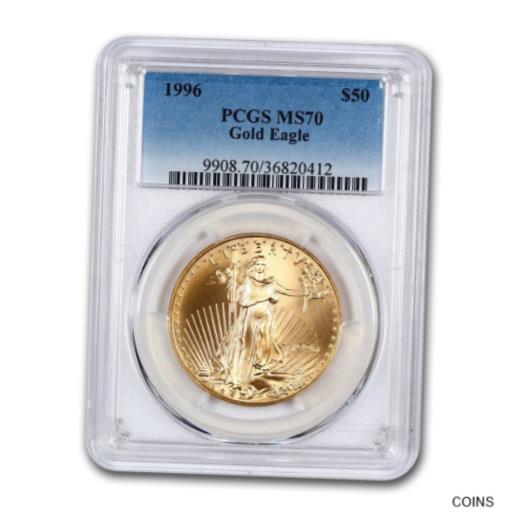 【極美品/品質保証書付】 アンティークコイン 金貨 1996 1 oz Gold American Eagle MS-70 PCGS - SKU#185521 [送料無料] #got-wr-012379-4589
