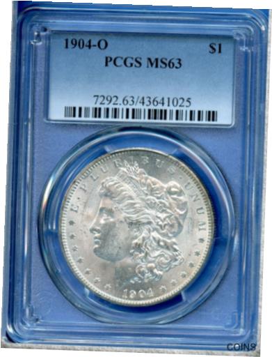 ڶ/ʼݾڽա ƥ  1904 O PCGS MS63 Morgan Silver Dollar $1 US Mint 1904-O MS-63 PQ Coin ! [̵] #sct-wr-012451-1385