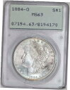 yɔi/iۏ؏tz AeB[NRC RC   [] 1884-O MORGAN DOLLAR PCGS MS63 OGH RATTLER!