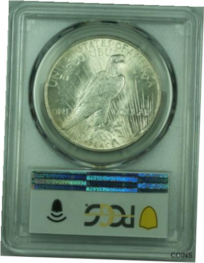 【極美品/品質保証書付】 アンティークコイン 銀貨 1923 Peace Silver Dollar S$1 PCGS MS-63 (35A) [送料無料] #sot-wr-012451-9602 2