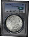 1878 P 8TF $1 モルガン ドル PCGS MS 63 CAC | 8 尾羽未流通 UNC1878 P 8TF $1 Morgan Dollar PCGS MS 63 CAC | 8 Tail Feathers Uncirculated UNC(3)