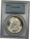 yɔi/iۏ؏tz AeB[NRC RC   [] 1899-O Morgan Silver Dollar $1 Coin PCGS MS-63 Rim Toned (BR-24 D)