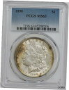 【極美品/品質保証書付】 アンティークコイン コイン 金貨 銀貨 [送料無料] 1890 Morgan Silver Dollar $ MS63 PCGS 945553-2