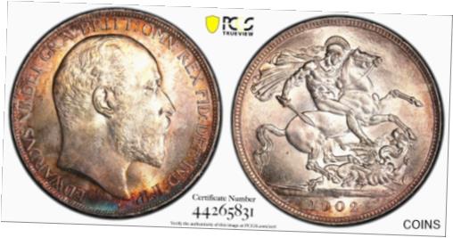 Great Britain 1902 Crown King Edward VII PCGS MS63 Rainbow Toned※関税は当ショップ負担（お客様負担無し）※全国送料無料・海外輸送無料※商品の状態は画像をご確認下さい（極美品・目立った汚れ無し）※輸入品の為英語表記となります※その他ご不明点はお気軽にお問合せ下さい！Certification: PCGS[ご購入前に必ずお読み下さい]親切丁寧に、商品到着までサポート対応させていただきます。■パソコンの画像・画質により色や素材感が、実際の商品と多少異なる場合がございますので予めご了承くださいませ。■お客様のご都合（程度の解釈相違を含む）による商品のご購入後のキャンセル返品は、原則としてお受け致しておりません。未払いのまま2日以上連絡が取れない場合はキャンセルさせて頂きます。その場合、事務局側が自動的に「非常に悪い」の評価を付けてしまいますのでご注意ください。※お支払い頂いた場合は連絡は不要です。※他ショップでも販売しておりますので、稀に在庫がない場合がございます。■不具合での返品は箱などすべてが到着時の状態になるものに限らせていただきます。※当店では不良品はすべて現物確認と不具合の確認を行い対応をさせて頂いております。■お客様のご都合によるご注文確定後の商品のキャンセルにつきましては承っておりません。また、ご入金確認後、またはご決済完了確認後のキャンセルにつきましては、ご注文総額の30％のキャンセル料をご請求させていただきます。■領収書二重発行やトラブル防止のため、領収書発行は行っておりません。事務局側が発行している「支払い明細」が正式な支払い証明となります。支払い明細画面を印刷したものが領収書の代わりになることを各税務署に確認済みです。■年末年始・連休の発送は、業者も休みになる関係でいつもより遅れます。■輸送時の破損の場合は配送業者への報告を行って下さい。報告なしでの対応はできません。■日祝日は定休日とさせていただいております。連絡・発送が出来ませんのであらかじめご了承お願いいたします。■内容は必ずお読みになってからお買い求め下さいますようお願い致します。※在庫状況は常に更新をしておりますが、当社は複数店舗で在庫を共有しているため、ご注文を頂きましても稀に欠品している場合がございます。その際は誠に申し訳ございませんが、その旨をメールまたはお電話にてご連絡させていただきます。ご理解いただけますようお願い申し上げます。親切・丁寧にお取引させていただきますのでよろしくお願いします。 品質保証について 当店の商品の、品質保証についてご紹介いたします。 ▽品質保証書 お買い上げいただく全ての商品に「WORLD RESOURCE品質保証書」をおつけいたします。 これは、WORLD RESOURCEが販売した商品であることを保証するものです。大切に保管してください。 ▽標準保証に関して 当店でご購入頂きました商品は7日以内の標準保証サービスが付属致します。 ※ご購入日につきましては、製品の品質保証書に記載の日付にて確認させていただきます。 ※保証は通常利用時のみの対応となります。 ※ご購入日の確認を致しかねる場合は有償となります。品質保証書は大切に保管して下さい。POINT01　品揃え一番店を目指して 「期待に答えるお店づくりと、時代に合わせたサービスをご提供致します。」 POINT02　多種多様な商品レパートリー 「幅広く、世界の商品をご用意しております。」 POINT03　きっと見つかる！新しい発見 「テレビや雑誌で紹介されたアイテムもいちはやく。」 モットー：丁寧な接客対応 その道数十年のスタッフだからこそできる、“豊富な知識”に基づく商品のご提案。 お探しの商品はお気軽にスタッフにお尋ねください。 「以前は、商品ページあったけど、、、見つからない。」 「初めてアンティークコインの購入をしますが大丈夫ですか？」 「この年代の商品を探していますが、おすすめはありますか？」 「友人にアンティークコインを送りたいけど、おすすめありますか？」 等など、困ったときの質問にも、しっかり対応・お調べ致します。 取寄せ、取り置き等もできますので、商品一覧で見つからなかった商品でも、 スタッフまでお気軽にご相談下さい。 【お問い合わせはお気軽にどうぞ】 suport@world-resource.net