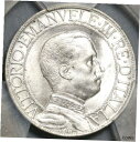 【極美品/品質保証書付】 アンティークコイン コイン 金貨 銀貨 送料無料 1912 PCGS MS 63 Italy 1 Lira Horses Chariot Silver Mint State Coin (21080703C)