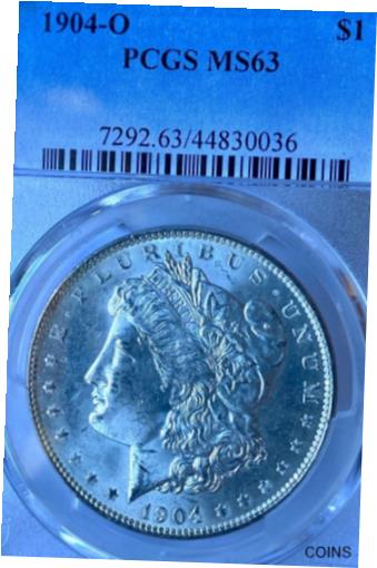  アンティークコイン 銀貨 1904-O MS63 Brilliant Surfaces PCGS New Orleans Mint Morgan Silver Dollar  #sot-wr-012466-1659