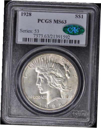 yɔi/iۏ؏tz AeB[NRC RC   [] 1928 $1 Peace Dollar PCGS MS63 (CAC)