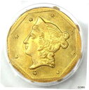 1853 リバティ カリフォルニア ゴールド ダラー コイン G$1 BG-514 R5 - PCGS MS63 - 3000 ドル相当1853 Liberty...