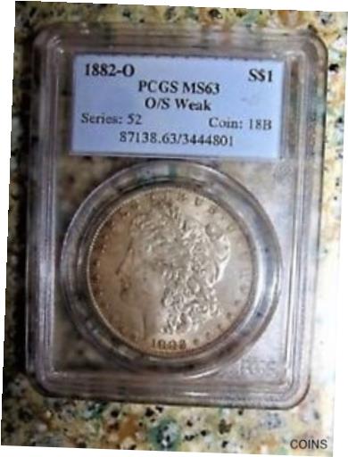 1882 O BU MORGAN ɥ VAM 5 O/S 夤 PCGS MS63 ȥå 1001882 O BU MORGAN DOL...