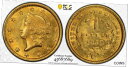 【極美品/品質保証書付】 アンティークコイン 金貨 1852-C PCGS MS63 Liberty Head Gold Dollar Winter-2 Repunched Date G$1 Charlotte [送料無料] #got-wr-012466-7481