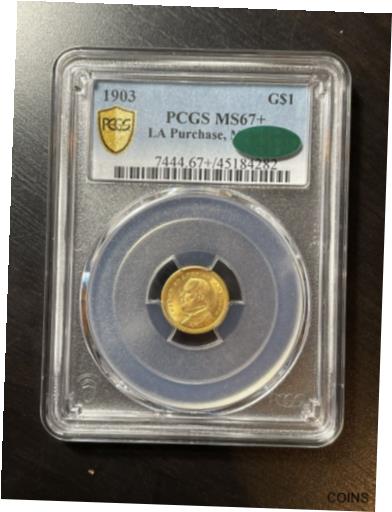 【極美品/品質保証書付】 アンティークコイン 金貨 1903 McKinley G 1 PCGS CAC MS67 Essentially Flawless - Gold Coin LA Purchase 送料無料 gct-wr-012468-316