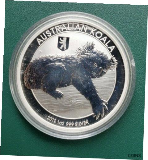 【極美品/品質保証書付】 アンティークコイン コイン 金貨 銀貨 送料無料 2012 Australian Koala 1 oz 999 Silver coin Berlin Bear Privy in plastic air-tite