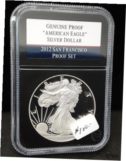 ڶ/ʼݾڽա ƥ    [̵] 2012 -S AMERICAN SILVER EAGLE- GENUINE PROOF- BLACK SL 1202