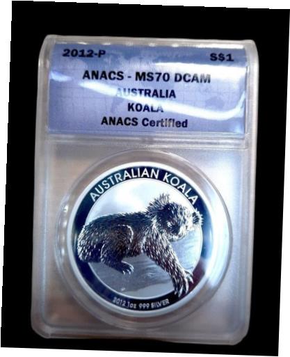 yɔi/iۏ؏tz AeB[NRC  2012 Australia $1 Silver Koala .999 Fine Silver ANACS MS70 DCAM [] #sof-wr-012472-2733