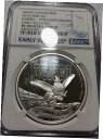 2016 ディズニー 1 オンス シルバー ダンボ 75 周年記念 NGC PF70ULTCAM 箱とコイン付き 18782016 Disney 1oz Silver Dumbo 75th Anniversary NGC PF70ULTCAM With Box & Coa 1878(3)