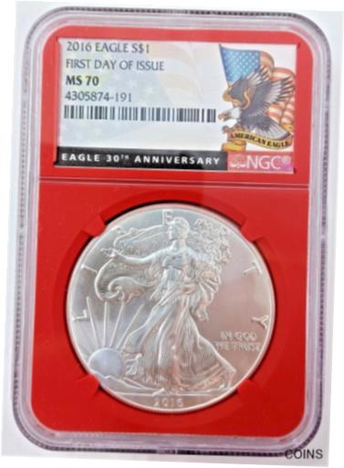 yɔi/iۏ؏tz AeB[NRC RC   [] 2016 First Day Of Issue American 1 oz 999 Silver Eagle US Mint NGC MS70 A2