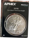 yɔi/iۏ؏tz AeB[NRC RC   [] 2016 - 1 Oz 999 Silver American Eagle Coin Mint Direct - 1 coin Tep BU.