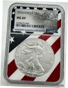 2016 アメリカン シルバー イーグル 1オンス ドル NGC MS69 "US フラッグ コア"2016 American Silver Eagle 1oz Dollar NGC MS69 "US Flag Core"