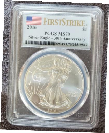 yɔi/iۏ؏tz AeB[NRC RC   [] 2016 30th Anniversary American Silver Eagle PCGS MS-70 First Strike