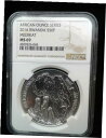 2016 1オンス .999 ファイン シルバー ルワンダ ミーアキャット MS 692016 1oz .999 Fine Silver Rwanda Meerkat MS 69