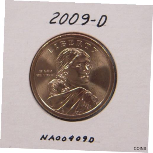 ڶ/ʼݾڽա ƥ Ų Native American Dollar coin 2009-D, uncirculated from mint roll. [̵] #ocf-wr-012485-2147