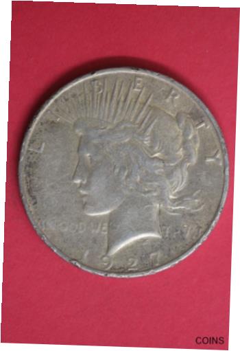  アンティークコイン コイン 金貨 銀貨  1927 D Liberty Peace Silver Dollar Exact Coin Shown Combined Shipping OCE 83