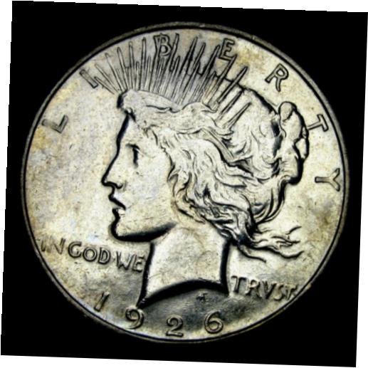  アンティークコイン コイン 金貨 銀貨  1926-D Peace Dollar Silver ---- Nice Details Cleaned Coin ---- #XX985