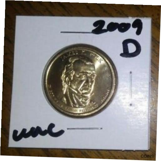 yɔi/iۏ؏tz AeB[NRC d UNC - 2009 - D Mint - Polk - Presidential Dollar Coin -$1 USD [] #ocf-wr-012485-2887