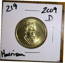 【極美品/品質保証書付】 アンティークコイン 硬貨 2009 - D Mint - Harrison - Presidential One Dollar Coin - Lot# 219 [送料無料] #ocf-wr-012485-4849