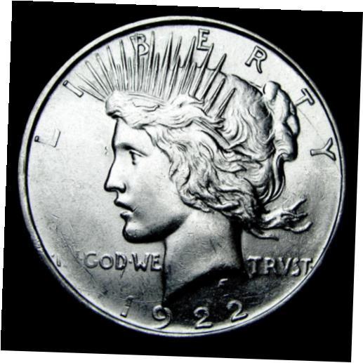  アンティークコイン コイン 金貨 銀貨  1922-D Peace Dollar Silver ---- Gem BU+ Coin From A Roll ---- #X035