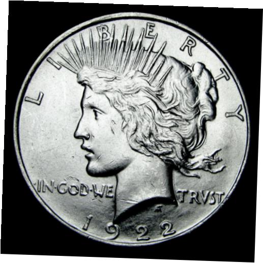  アンティークコイン コイン 金貨 銀貨  1922-D Peace Dollar Silver ---- Gem BU+ Coin From A Roll ---- #X043