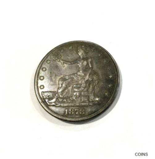  アンティークコイン コイン 金貨 銀貨  1878 S US Trade Dollar Opium Box Trinket Locket Coin Superb Workmanship