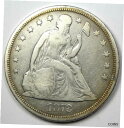 1872 着席リバティ シルバー ドル 1 ドル - 選択 VF 詳細 - 希少な初期コイン!1872 Seated Liberty Silver Dollar $1 - Choice VF Details- Rare Early Coin!|詳細画像