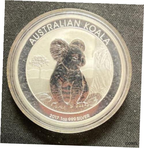 アンティークコイン コイン 金貨 銀貨  2017 P Australien Koala 1 Oz Silver $1 Coin Brilliant Uncirculated ENN Coins