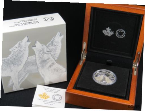 【極美品/品質保証書付】 アンティークコイン 銀貨 2017 $20 Fine Silver Proof Coin 26.51 g Master of the Land Timber Wolf 99.99% Ag [送料無料] #scf-wr-012490-1439